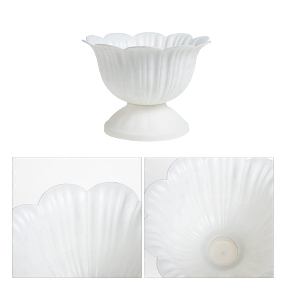 HEALEEP 1-Pack Decorative Plastic Flower Pot for Patio, Garden, Indoor and Outdoor Use, PP Material