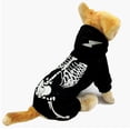 thumbnail image 6 of Leeye Electric Dragon Halloween Pet Size L, Black Dragon Dog Outfit with Luminous Skeleton Print and Wings, Four-Legged Cosplay Apparel for Large Dogs Cats Halloween Party, 6 of 9