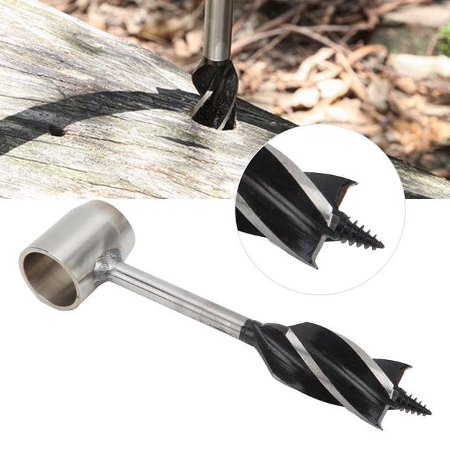 Tarière à Bois, Clé, Tarière à Main, Ensemble de Clé, Perçage en Acier Inoxydable, Multifonction, Portable, Outil de Survie, Décideurs, Vis, Tarière, Forets