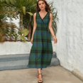 thumbnail image 5 of Davidson Clan Ancient Tartan Sleeveless Dress luxury dresses Woman's evening dress fairy dress, 5 of 6