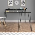 thumbnail image 2 of Haven L Desk with Riser, Black Oak, 2 of 9