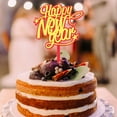 thumbnail image 6 of EXHUMKY Red Acrylic New Year Cupcake Toppers 18 Pieces Fun and Festive Cake Picks for Holiday Party Celebrations, 6 of 6