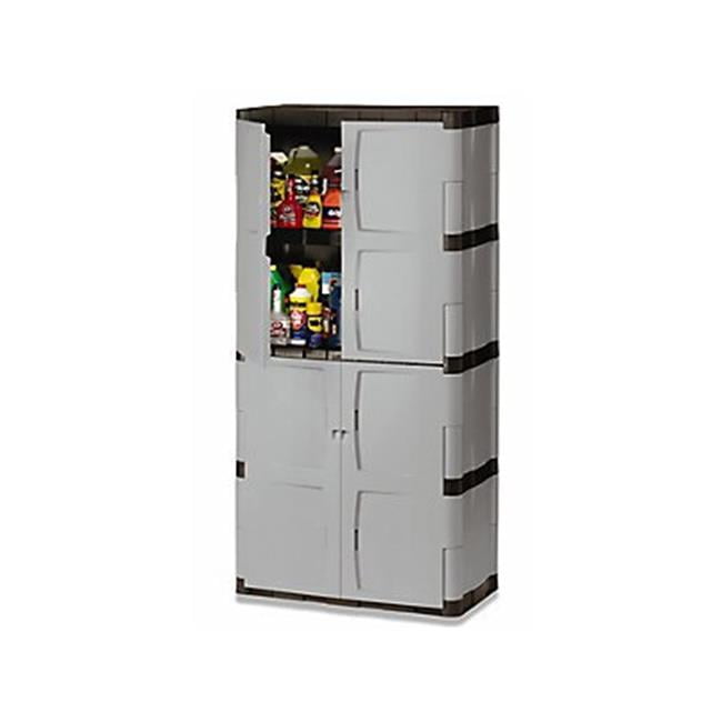 Rubbermaid 7083 72 x 36 x 18 in. Base & Top DoubleDoor Storage