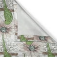 thumbnail image 4 of Ambesonne Bird Valance Pack of 2, Vintage Birds and Flower Art, 42"X12", Olive Green Salmon, 4 of 5
