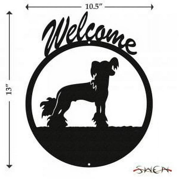 CHINESE CRESTED Welcome Sign