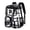 Black, variant on gcong Transparent Large Capacity School Backpack For Teen Elementary And Middle Lightweight Daily Use Black