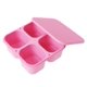thumbnail image 1 of Una caja de silicona de cuatro compartimentos apta for alimentos, ideal for snacks, almuerzo, separador de ensaladas, recipiente for salsas y for llevar a todas partes., 1 of 2