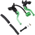 thumbnail image 2 of HUGFEGWE UniversalClutch Brake Lever Aluminium Alloy Motorcycle Replacement (Green) CJB91-78951, 2 of 9