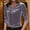 Velvet tops-Gray, variant on Spring Tops for Women Clothes under $5.00 Women's V-Neck Gold Velvet inner Layer and Outer Layer Bottom Shirt Long Sleeve/Gray L