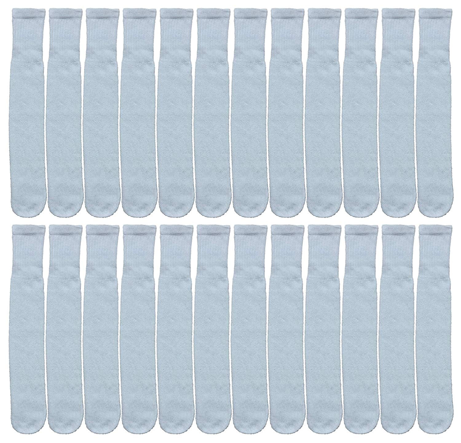 Yacht & Smith Big And Tall Mens Athletic Cotton Tube Socks, Wholesale