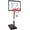 Black, variant on WoofPaw Portable movable poolside PVC transparent backboard basketball hoop, poolside，Basketball hoop by the pool, height adjustable, with a fillable base, easy to install.（White）