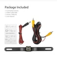 thumbnail image 2 of Zeeyh 170°12LED CCD Night Vision HD Vehicle License Plate Backup Camera with Distance Scale Lines IP68 520 TVL High Definition Car Reverse Camera Rearview Supe r Wide Angle Waterproof, 2 of 6