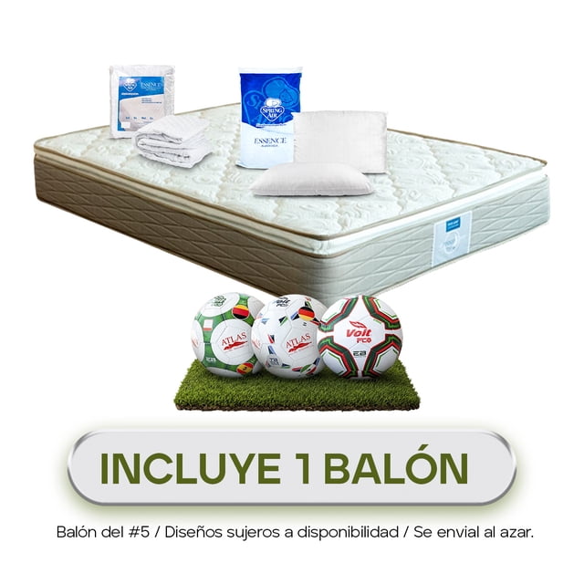Colchon King Size + Almohadas + Cubrecolchón Restonic Terra