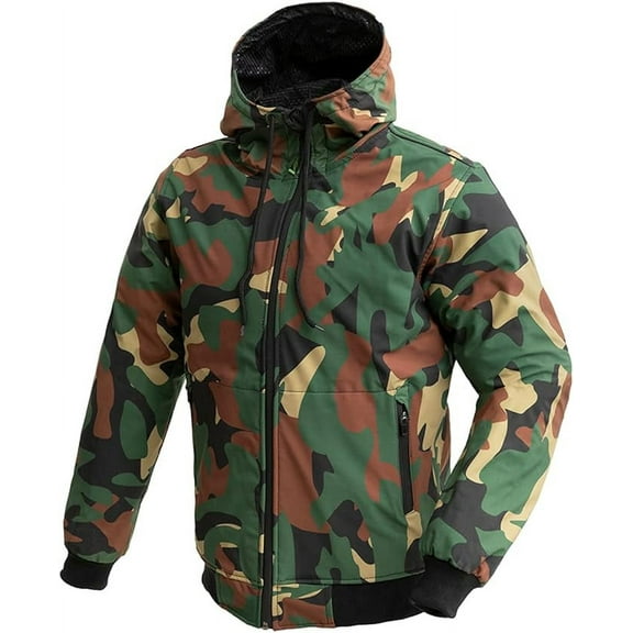 First Mfg Co - Reign - Men's Motorcycle Biker Riding Max Tec 600D Rain Jacket - Camo - 2X Large