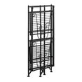 thumbnail image 5 of Pemberly Row Three-Tier Folding Metal Shelf with Scroll Design in Black Metal, 5 of 10