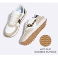 thumbnail image 3 of LUCKY STEP Stylish Retro Platform Sneakers Casual Walking Running Shoes,Beige/Leopard,Womens, 3 of 11