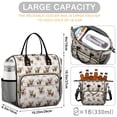 thumbnail image 5 of Highland Cow and Flower Print Insulated Leakproof Lunch Box for Women, Large Lunch Bag for Tween Teen Adult, Loncheras Para Mujer for Work Beach Travel Picnic Camping, 5 of 6