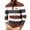 #127-Coffee, variant on Ceisia Men's Outdoor-Style Striped Collared Long-Sleeve Polo Shirt | Slim Spring Casual Top Gift