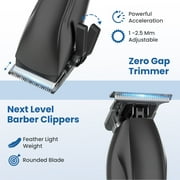Professional Hair Clippers for Men: Cordless Hair Clipper Trimmer with LED Display - Mens Clippers and Grooming Set, Barber Clippers Set