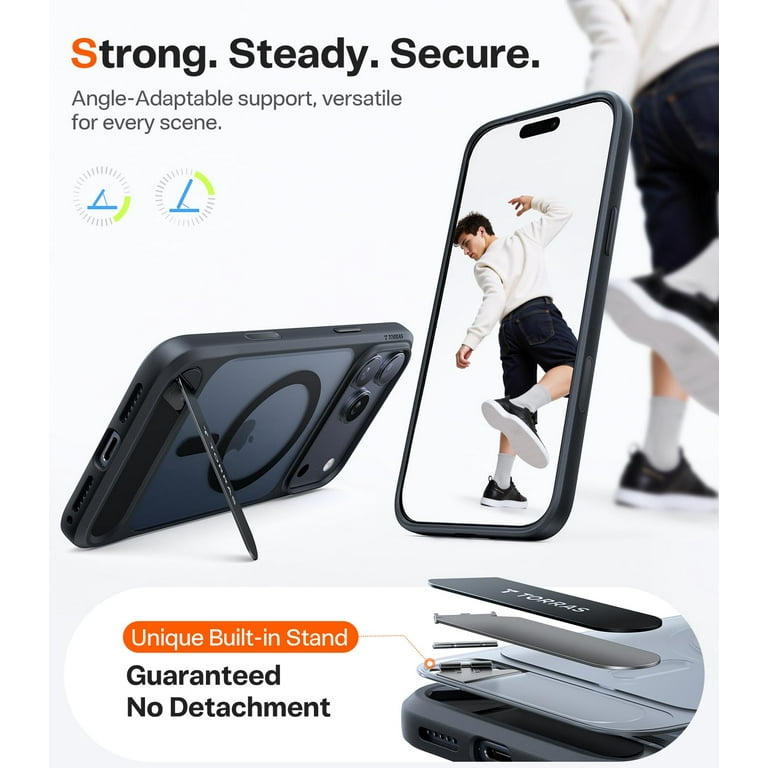 【未使用品】TORRAS STAND CASE iPhone17 ProMax TORRAS Magnetic Case with Kickstand for iPhone 17 Pro Max