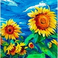 thumbnail image 3 of CafePress - Sunflowers Painting T Shirt - Men's White Classic Cotton T-Shirts, 3 of 4