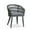 Gray, variant on PURPLE LEAF 9 Pieces Patio Dining Set, Rectangular Aluminum Outdoor Table and 8 Wicker Chairs with Cushions for Garden Kitchen and Porch, Champagne