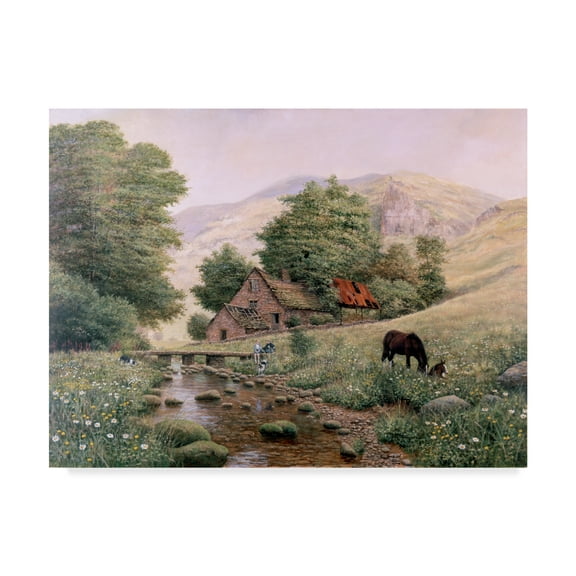 Trademark Fine Art 'Grazing' Canvas Art by Bill Makinson