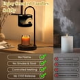 thumbnail image 6 of Candle Warmer Lamp with Timer, Bear Cub Silhouette Ridge Under Full Moon Dark Forest Non-slip Wireless Remote Control Wax Melts Warmer with 4 Bulbs for Home Office Dorm, Birthday Gifts for Women, 6 of 7