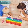 thumbnail image 4 of Juguete sensorial Rainbow Popping Silicone Game Toy Ansiedad y estrés Reliever Autismo Juguete para niños y adultos Ansiedad Silicona Descompresión Puzzle Macaron Keyboard Zhivalor 222669-1, 4 of 8