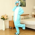thumbnail image 3 of Pyjamas d'Hiver à Capuche Éléphant Bleu pour Femmes - Coton/polyester Anime Cosplay, 3 of 5