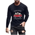 thumbnail image 2 of Blusas y camisas de manga larga y cuello redondo para hombre, informales, con estampado navideño, deportivas, de poliéster., 2 of 5