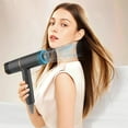 thumbnail image 4 of Xecvkr 800W Hair Dryer with Cool Air Technology Ionic Conditioning for Fast Drying 3 Heat Settings US Plug with Accessories White Pink Green, 4 of 9