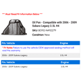 thumbnail image 2 of Oil Pan - Compatible with 2006 - 2009 Subaru Legacy 2.5L H4 2007 2008, 2 of 2