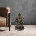 thumbnail image 4 of Retro Fire Hydrant Trash Can, 26*39cm Iron, Step-On Mechanism & Artistic Bronze Finish, for Bars/Yards, 4 of 18