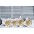 thumbnail image 6 of Ambesonne Vintage Throw Pillow Cover 4 Pack, Ornamental Roman Digits, 18", Yellow and Black, 6 of 6