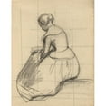 thumbnail image 2 of Edwin White 15x18 Gold Ornate Wood Frame and Double Matted Museum Art Print Titled - Woman Reading, Sketch for Signing of the Compact in the Cabin of The&nbsp;Mayflower, 2 of 4