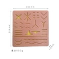 thumbnail image 3 of leyfeng Almohadillas de práctica de sutura de 3 capas con 31 heridas de 8x8, kit de práctica de sutura, piel de silicona duradera, 3 of 6