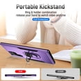 thumbnail image 6 of Full Body Protective Phone Case for Galaxy S22 Ultra Case 5G, Heavy Duty Shockproof Cover Samsung Galaxy S22 Ultra Case [Dual Layer][Hard PC Back],Built in Finger Ring Stable Magnetic Ring Kickstand, 6 of 8