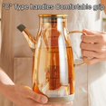 thumbnail image 4 of Oil Dispenser Bottle with Drip Free Spout, 2025 New Oil Dispenser Bottle, 34OZ Glass Olive Oil Dispenser Bottle for Kitchen Gadgets (Brown, 800ml), 4 of 9