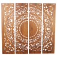thumbnail image 2 of Strata Furniture 48x48" Traditional Wood H-3D Lotus Panel in Brown, 2 of 4