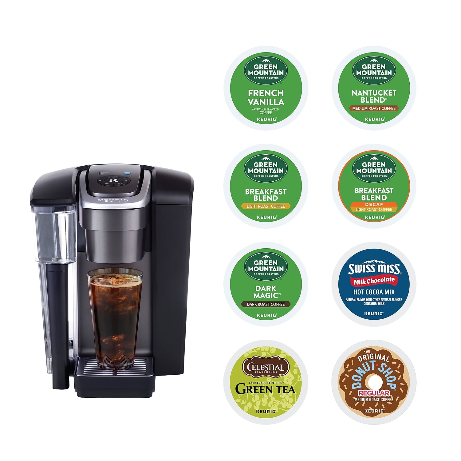 Keurig K-1550 Bundle Commercial Single Serve Coffee Maker with 190 K-Cup Pods Black (5000341033)
