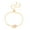 Gold, variant on Sanrio Hello Kitty Officially Licensed Rhodium Plated Pave Hello Kitty Face Lariat Bracelet