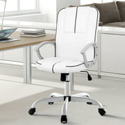 Yoyomax 21.65 in Manager's Chair with Lumbar Support & Reclining, 250 lb. Capacity, White