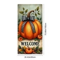 thumbnail image 3 of Honmine Fall Door Cover Autumn Pumpkin Front Door Hanging Banner Thanksgiving Harvest Photo Background for Autumn Holiday Party Decorations and Supplies, 71 x 35 Inches, 3 of 6