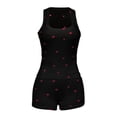 thumbnail image 5 of Laipiong Womens Short Sets 2 Piece Funny Cute Heart Print Sleeveless Tank Top and Shorts Pajama Soft Sleepwear Outfits womens short sets summer vacation, 5 of 6