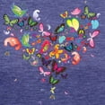 thumbnail image 3 of CafePress - Heart Of Butterflies Women's Deluxe T Shirt - Womens Tri-blend T-Shirt, 3 of 4