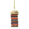thumbnail image 1 of pdqouc Book Christmas Tree Ornament Creative Christmas Book Car Decoration Christmas Tree Decoration Holiday Home Decoration for Christmas Holiday Party Birthdays Wedding Celebration, 1 of 8