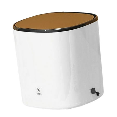

Mini Portable Washing Machine Remove Mites Laundry Removes Dirt for Camping White Drain Basket