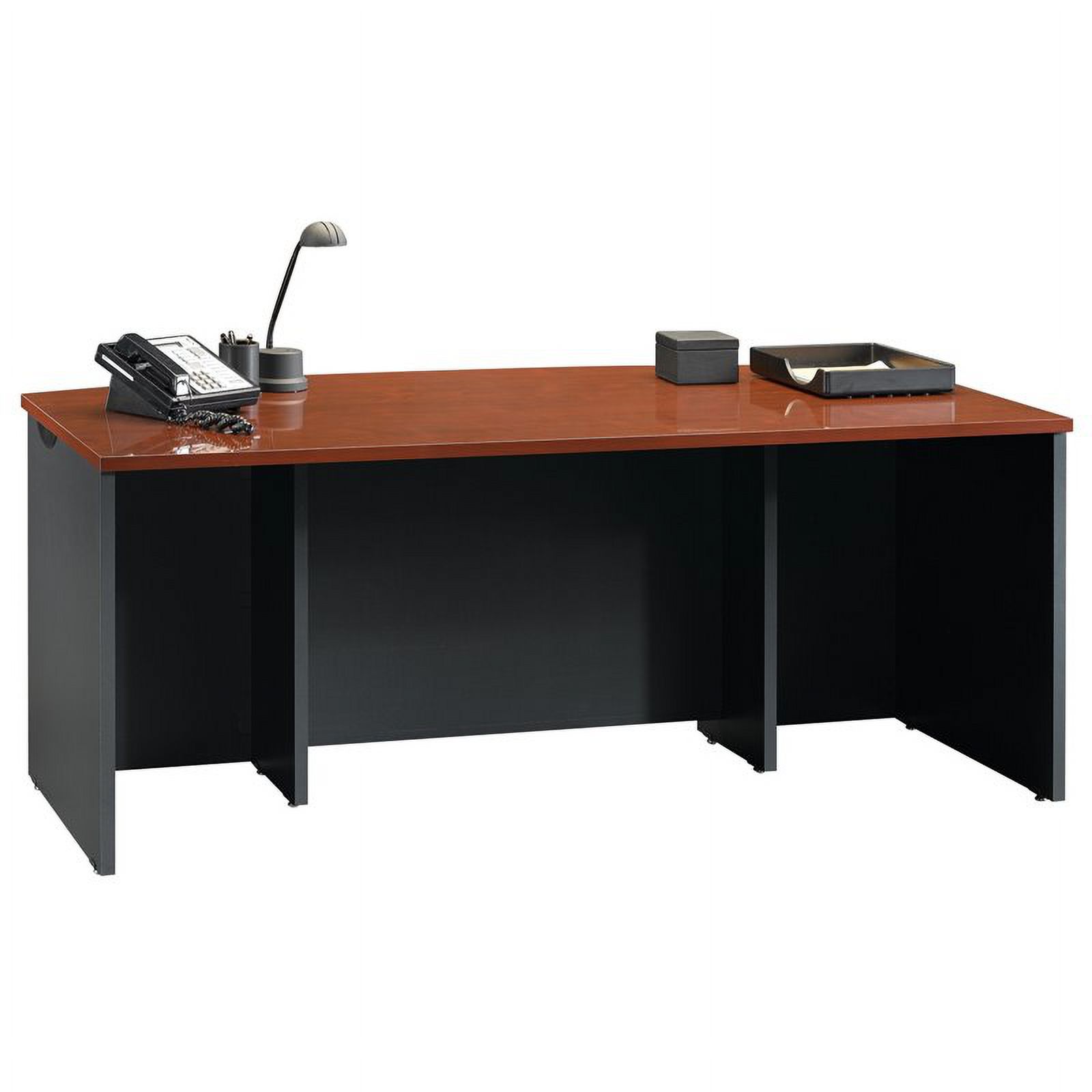 Home Square 2-Piece Set with File Cabinet & Executive Desk in Classic Cherry - image 4 of 16