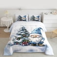 thumbnail image 2 of Castle Fairy Teens Women Men Kawaii Blue Gnome 2Pcs Bedding Comforter Set,Merry Christmas Tree Twin Comforter Sets,Happy New Year Breathable Bedding Set,Luxury Bedroom Decor, 2 of 8